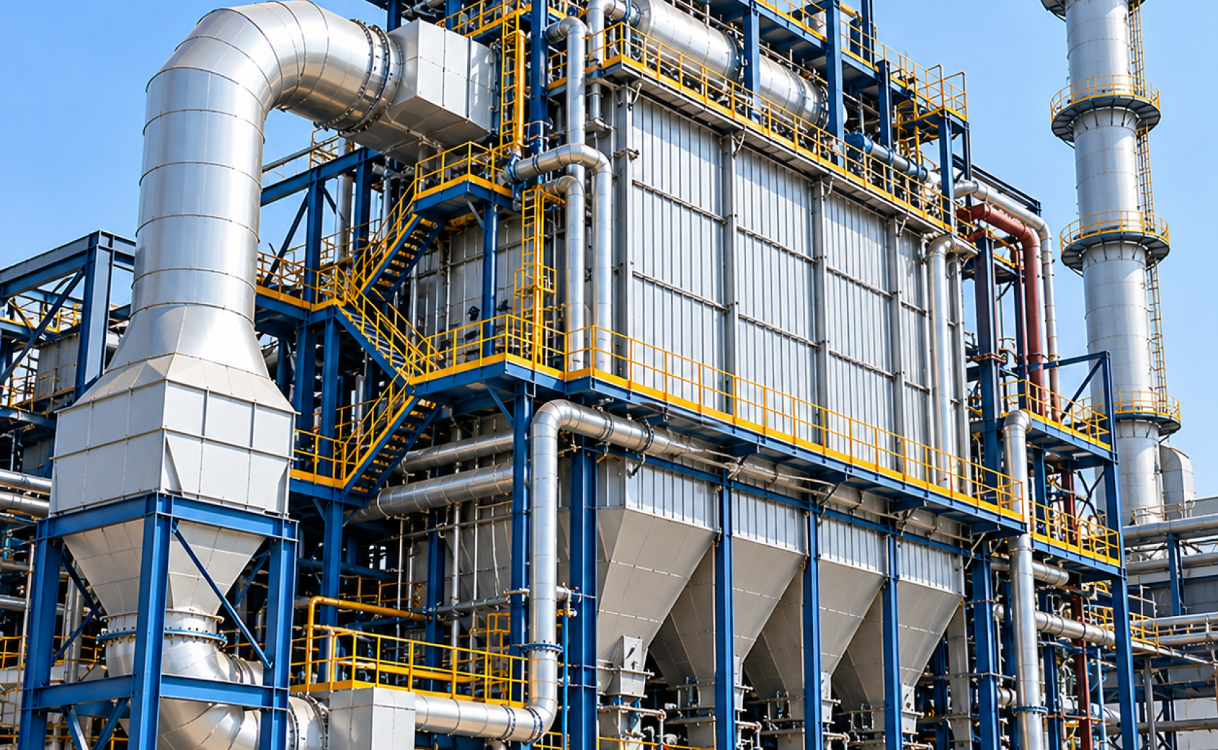 Industrial Boiler Plant Under Clear Skies (2)